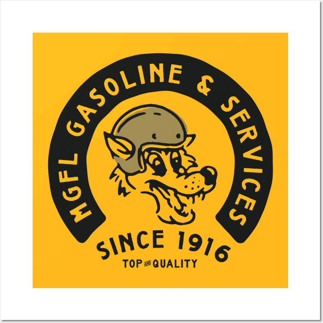 MGFL Gasoline & Service Wall Art by Megflags